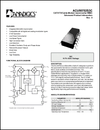 Click here to download ACU50752 Datasheet