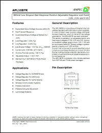 Click here to download APL1087R-25DC-TR Datasheet