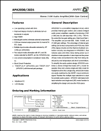 Click here to download APA2031RI-TR Datasheet