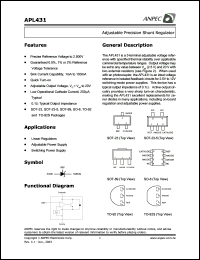 Click here to download APL431AYC-TR Datasheet