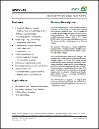 Click here to download APW7035 Datasheet