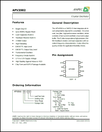 Click here to download APV2002KI-TRL Datasheet