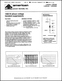 Click here to download 1.5KE300 Datasheet