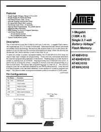 Click here to download AT49BV010-12TC Datasheet