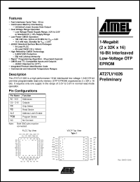 Click here to download AT27LV1026-55JC Datasheet