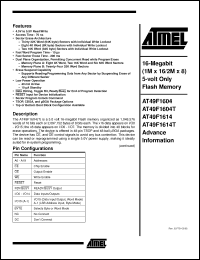 Click here to download AT49F1604T-90TI Datasheet