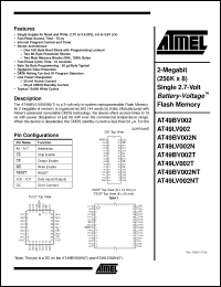 Click here to download AT49BV002T-12JI Datasheet