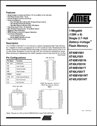 Click here to download AT49BV001-90JI Datasheet