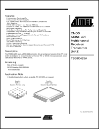 Click here to download TS68C429AMF Datasheet