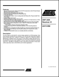 Click here to download U3741BM-M2FL Datasheet