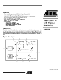 Click here to download U6803B-MFPG3 Datasheet