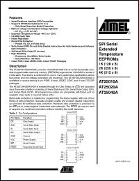 Click here to download AT25020A Datasheet