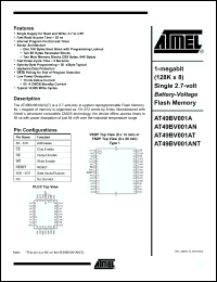 Click here to download AT49BV001ANT-55JI Datasheet