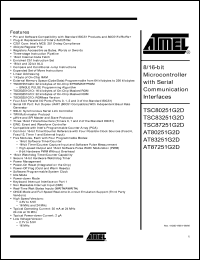 Click here to download AT87251G2D-RLTUL Datasheet