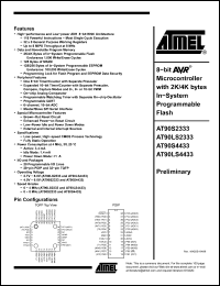 Click here to download AT90LS4433 Datasheet