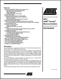 Click here to download AT91M43300-12CC-1.8 Datasheet