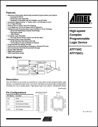 Click here to download ATF750C-10PI Datasheet