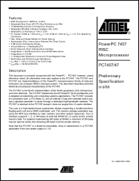 Click here to download PC7457VGU1000L Datasheet