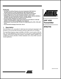 Click here to download ATA2745M-TCQY Datasheet