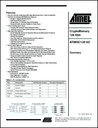 Click here to download AT88SC12816C-PU Datasheet