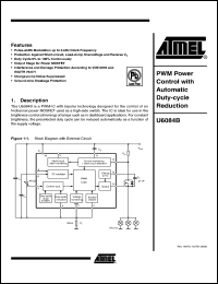 Click here to download U6084B-MFPG3Y Datasheet