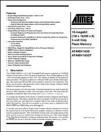 Click here to download AT49BV163D-70TU Datasheet