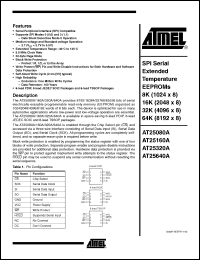 Click here to download AT25640AY1-10YI-1.8 Datasheet