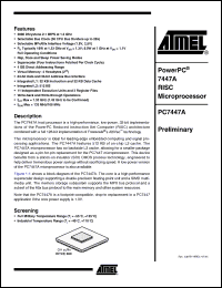 Click here to download PC7447AMGH1000LB Datasheet