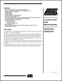 Click here to download AT83C5103XXX-IBRIL Datasheet