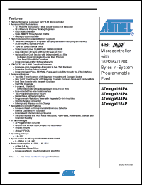 Click here to download ATmega164PA-MCH Datasheet