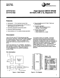 Click here to download ATT7C162J25 Datasheet