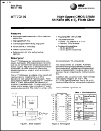 Click here to download ATT7C186P25 Datasheet