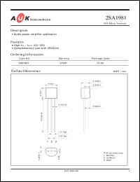 Click here to download 2SA1981 Datasheet