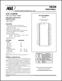 Click here to download AS5C4009LLCW-70/IT Datasheet