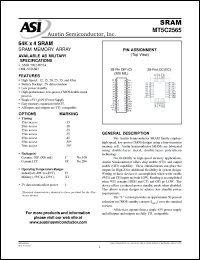 Click here to download MT5C2565C-25L/IT Datasheet