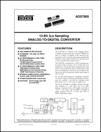 Click here to download ADS7800AH Datasheet