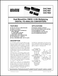 Click here to download DAC7802KU/1K Datasheet