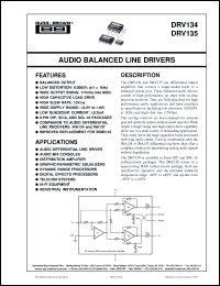 Click here to download DRV134UA Datasheet