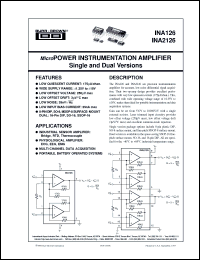 Click here to download INA2126EA/2K5 Datasheet