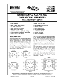 Click here to download OPA4343EA/2K5 Datasheet