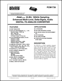 Click here to download PCM1739E Datasheet