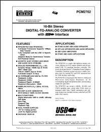 Click here to download PCM2702E Datasheet