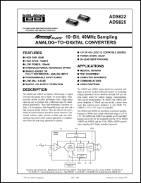 Click here to download ADS822 Datasheet