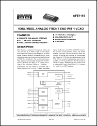 Click here to download AFE1115 Datasheet