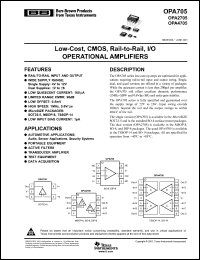 Click here to download OPA4705EA/250 Datasheet
