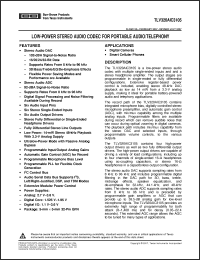 Click here to download TLV320AIC3105 Datasheet