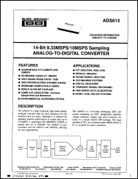 Click here to download ADS615HA Datasheet