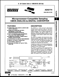 Click here to download ADS774SH Datasheet