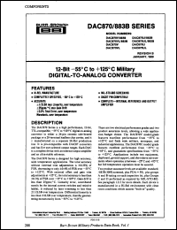 Click here to download DAC870U/883B Datasheet