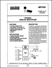 Click here to download MPY534LL-BSS4 Datasheet